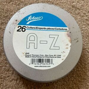 Ateco A-Z Cookie Cutter Set *4 Missing*